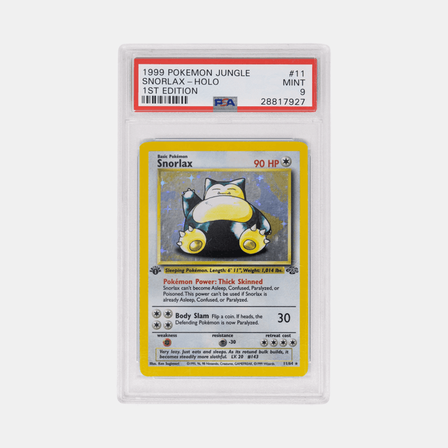 1999 Pokemon Jungle Snorlax #11 Holo